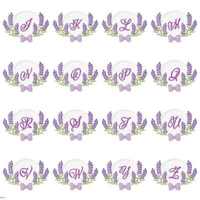 Alfabeto Lavanda Meninas - Imagem 2