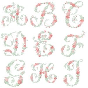 Alfabeto Floral Delicado