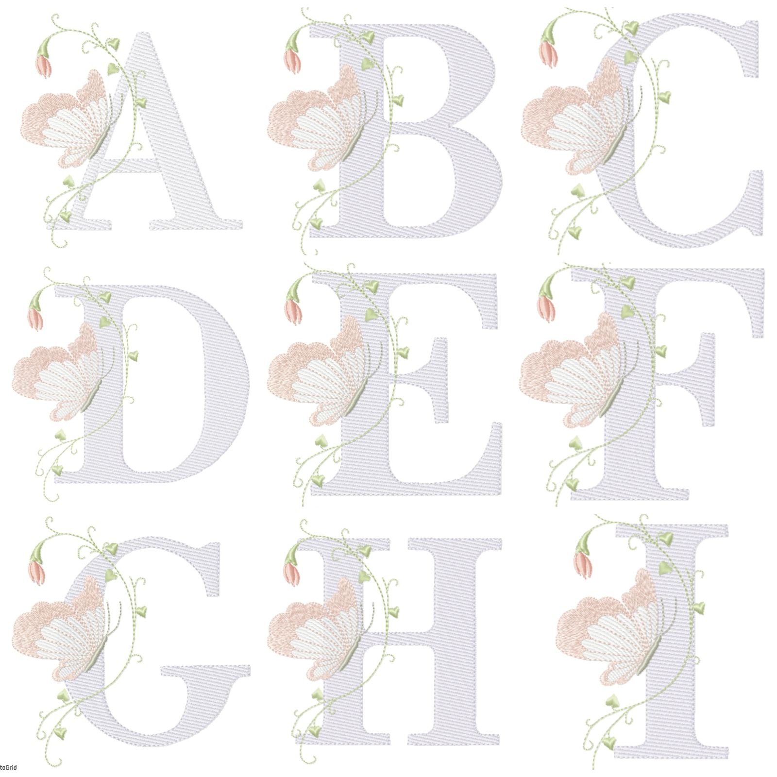 Alfabeto Com Borboletinhas