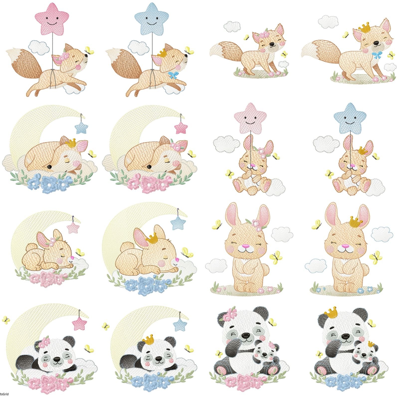 Raposinha Coelho e Panda