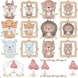Animais Da Floresta Cogumelo