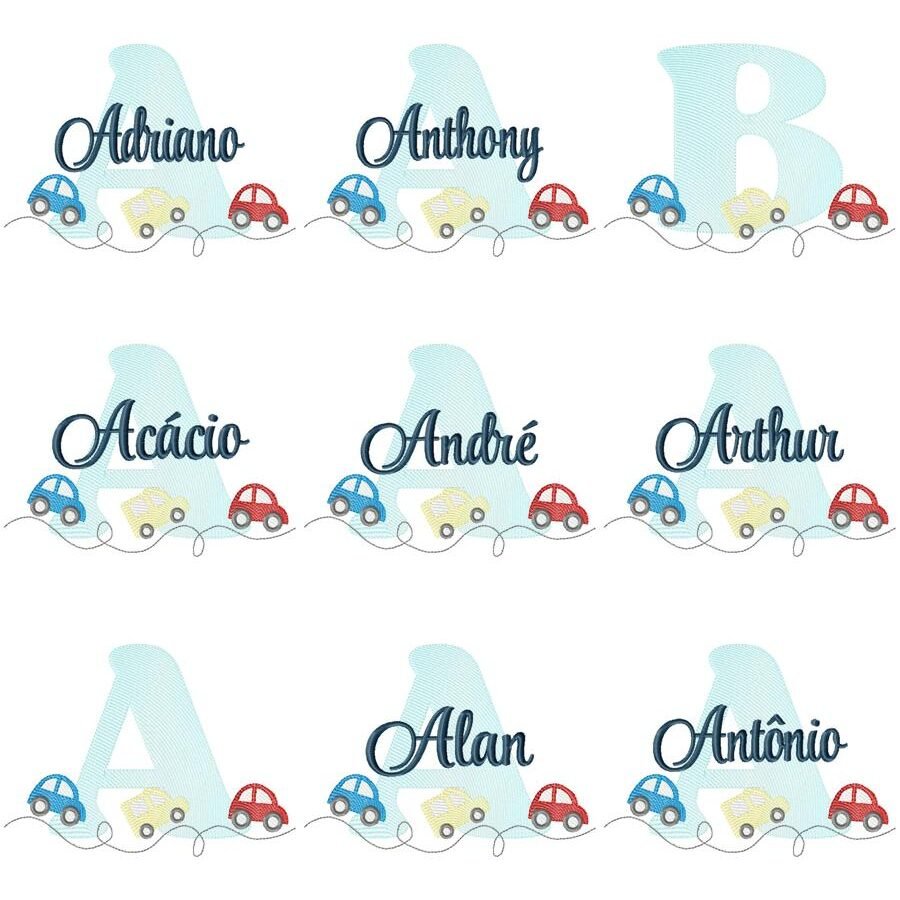 Nomes Meninos Carrinhos - Imagem 2