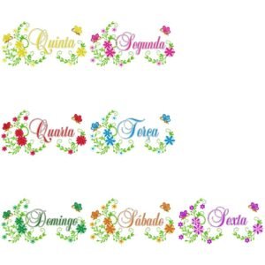 Semaninha Raminhos Com Flores