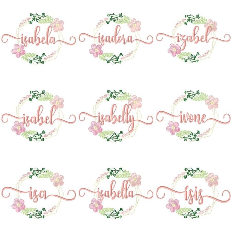 Nomes Meninas Brasão Floral - Imagem 11
