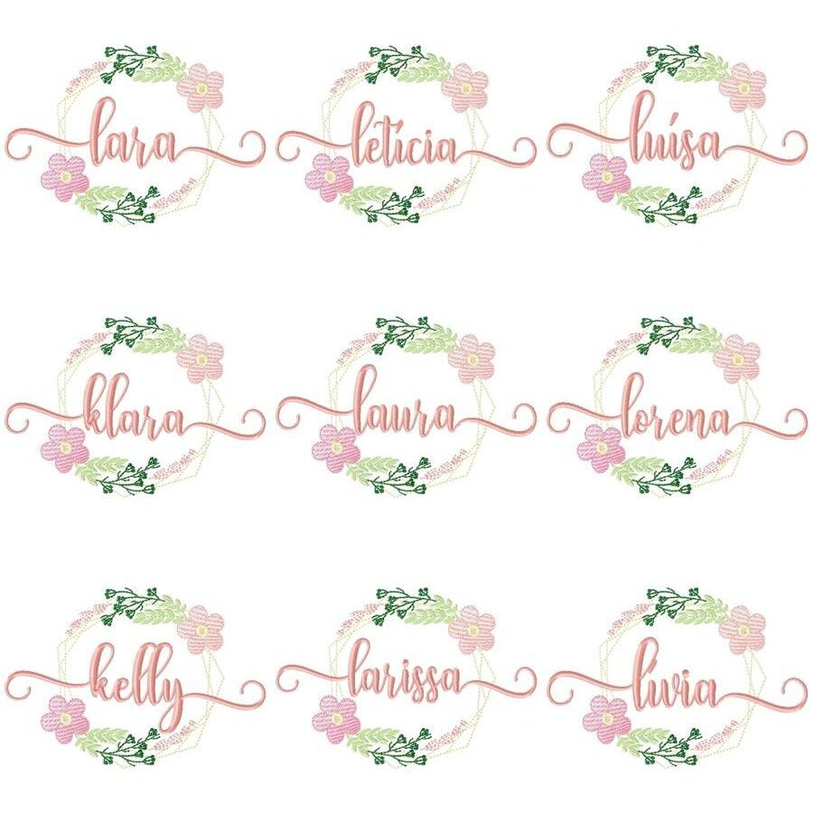 Nomes Meninas Brasão Floral - Imagem 14