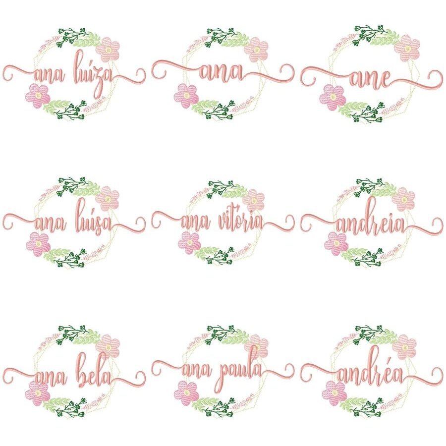 Nomes Meninas Brasão Floral - Imagem 3