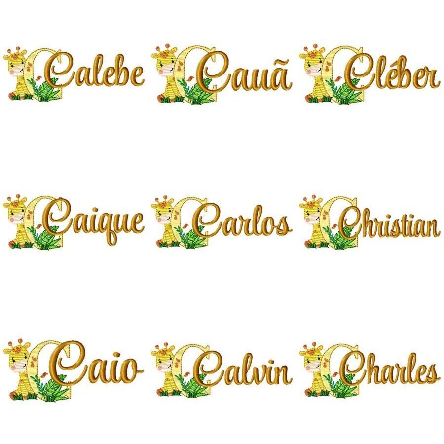 Nomes Girafa Menino