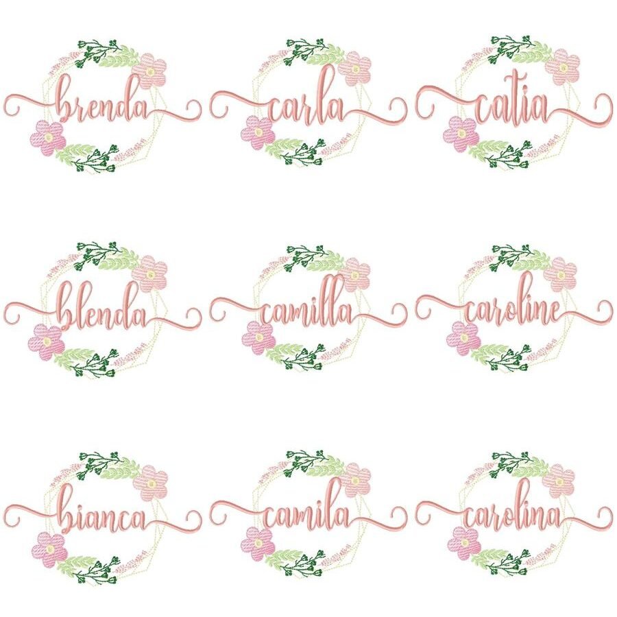 Nomes Meninas Brasão Floral - Imagem 5