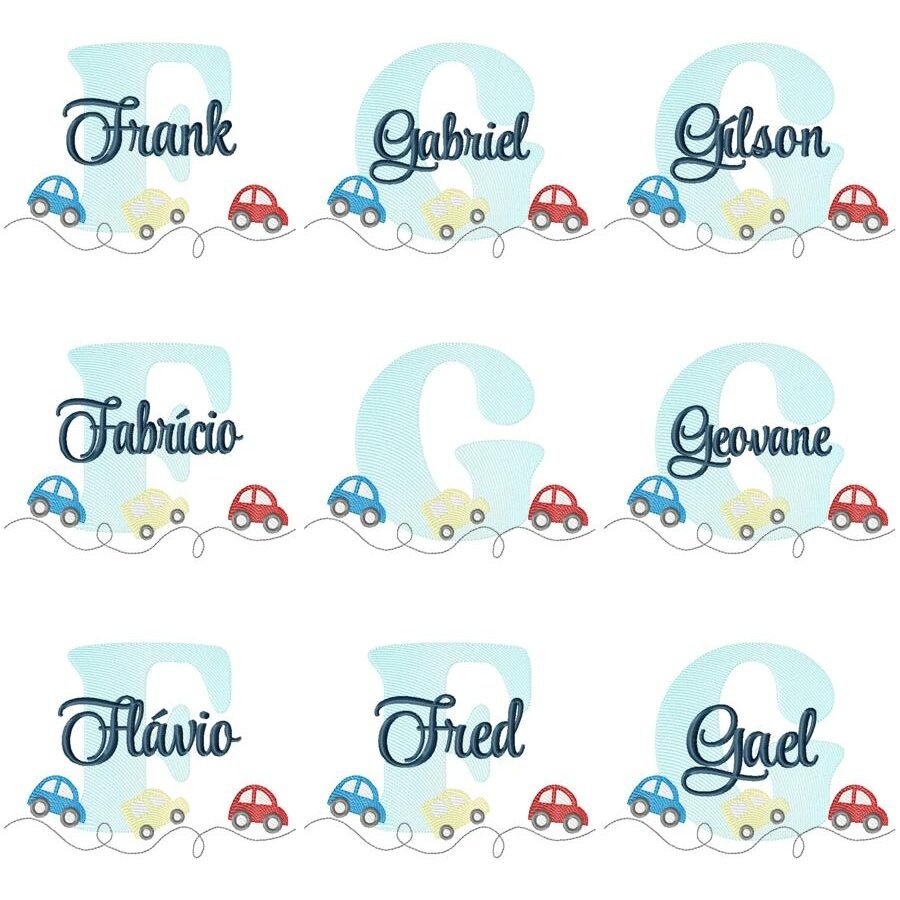 Nomes Meninos Carrinhos - Imagem 8