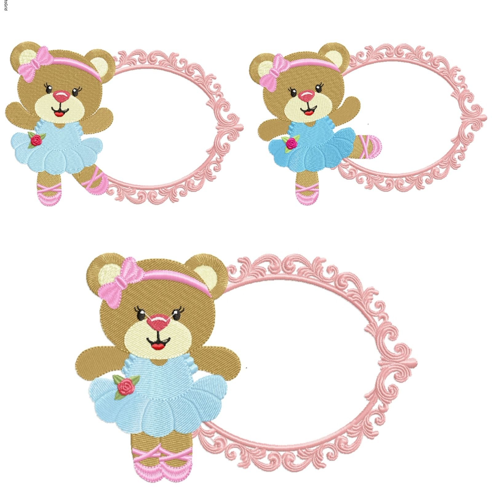 Ursinha Bailarina Com Moldura