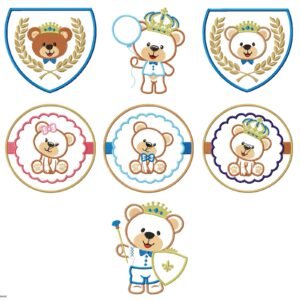 Ursinhos Aplique Rei