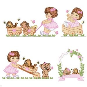 Baby Meninas Animais Safari