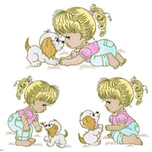 Menina com Cachorrinho