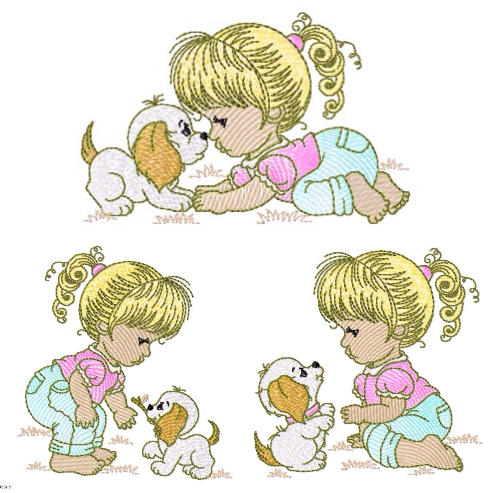 Menina com Cachorrinho