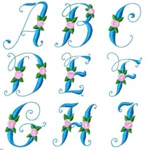 Alfabeto com Flor