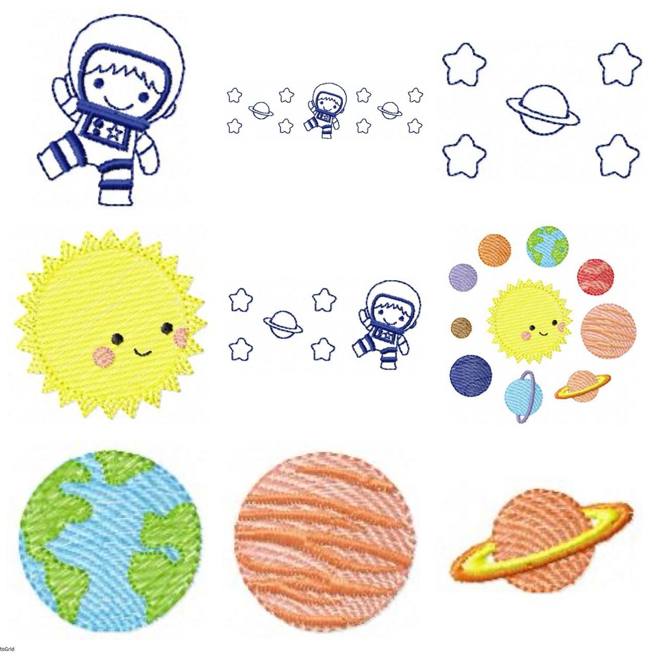 Astronauta Planetas Foguete - Imagem 2