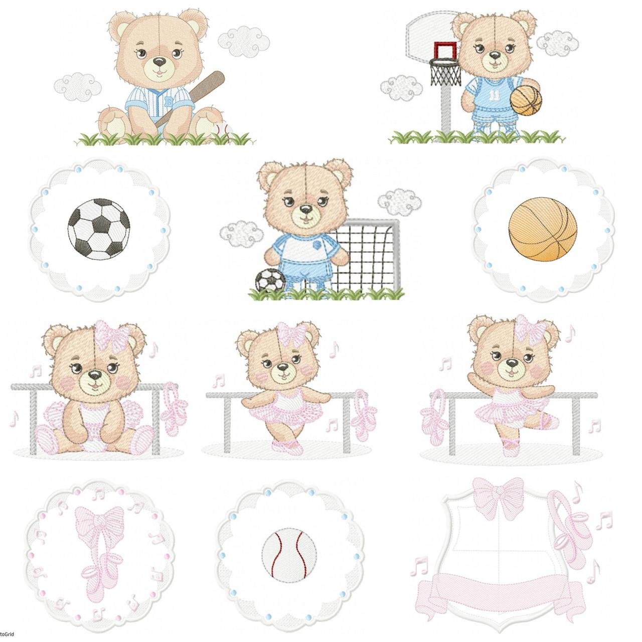 Ursinho Menino Menina Tematico