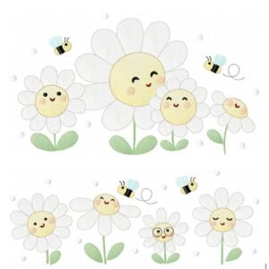 Flores Jardim Sorrindo Margaridas