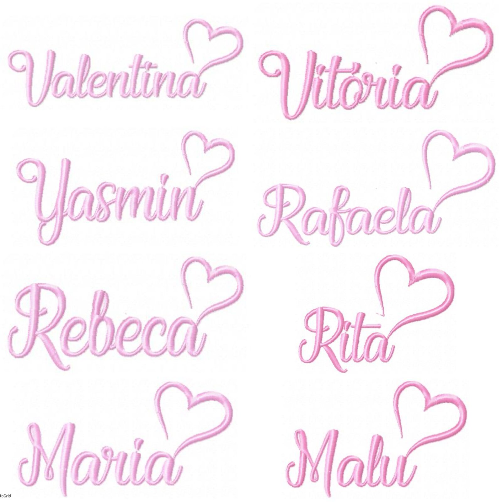 100 Nomes Coração Meninas