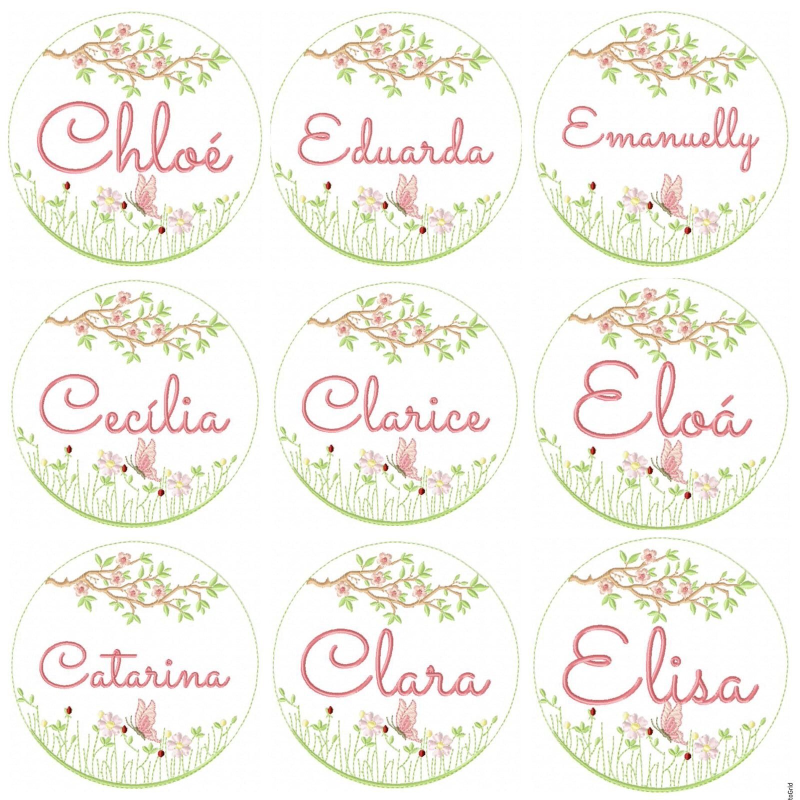 70 Nomes Meninas Moldura Jardim - Imagem 7