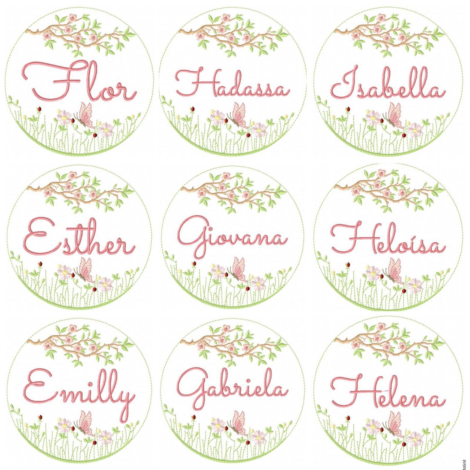 70 Nomes Meninas Moldura Jardim - Imagem 6