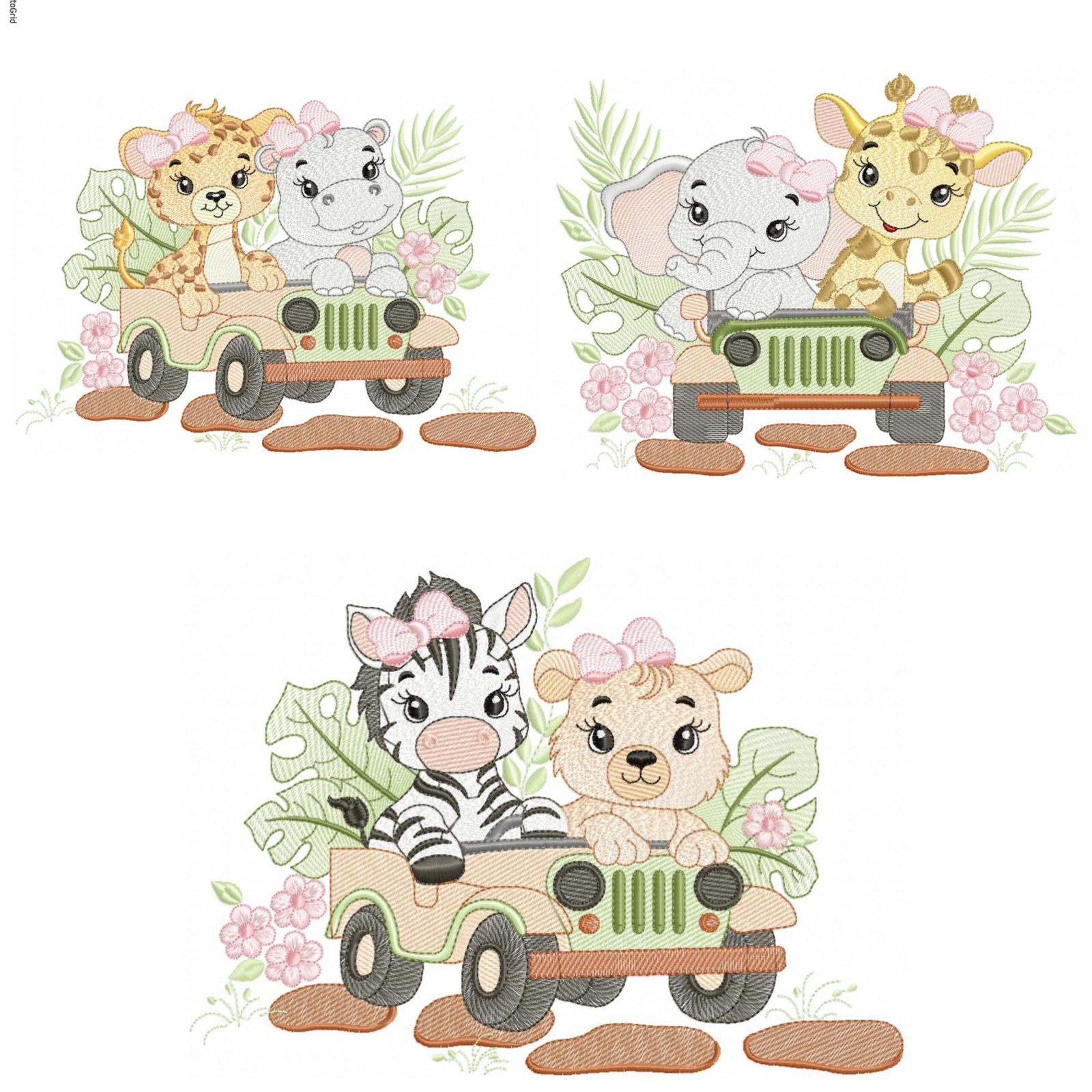 Safari no Carro Menina