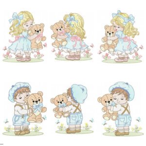Menino Menina com Ursinho