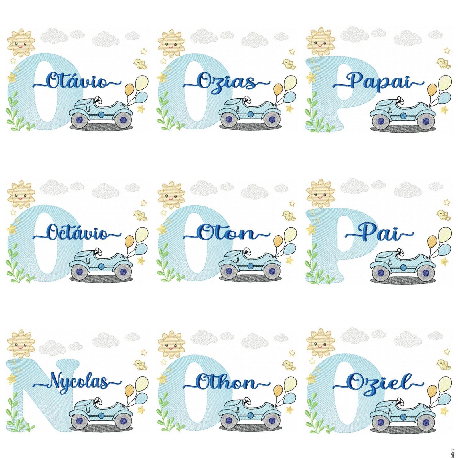 140 Nomes Meninos Carrinhos + Alfaabeto - Imagem 13