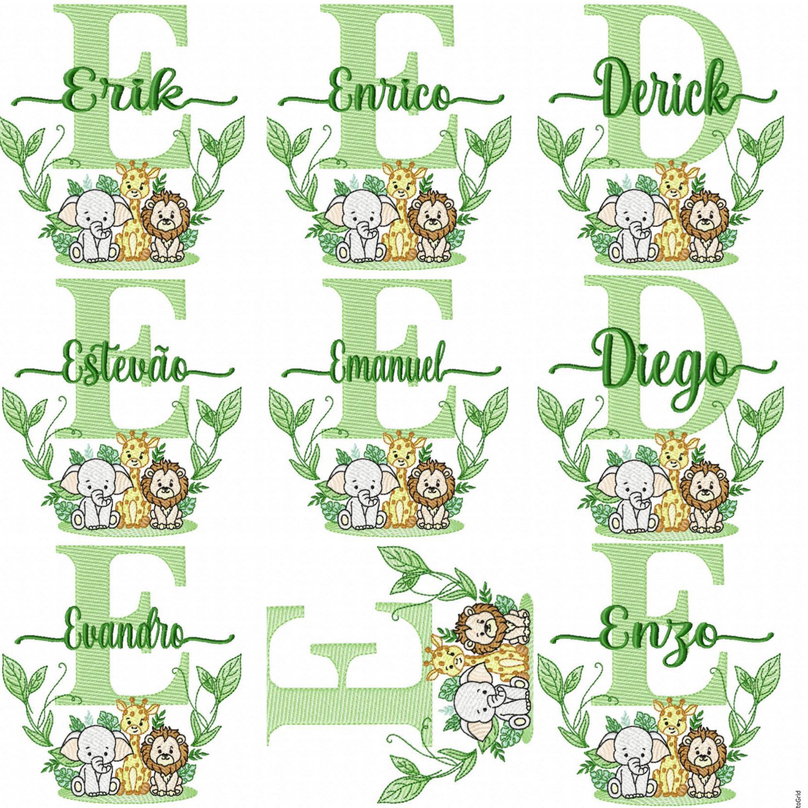 Nomes Safari + Alfabeto - Imagem 16