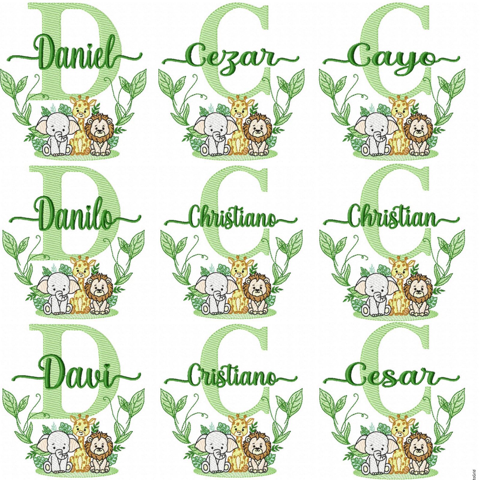 Nomes Safari + Alfabeto - Imagem 17