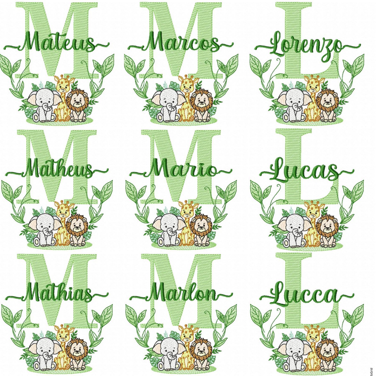 Nomes Safari + Alfabeto - Imagem 2