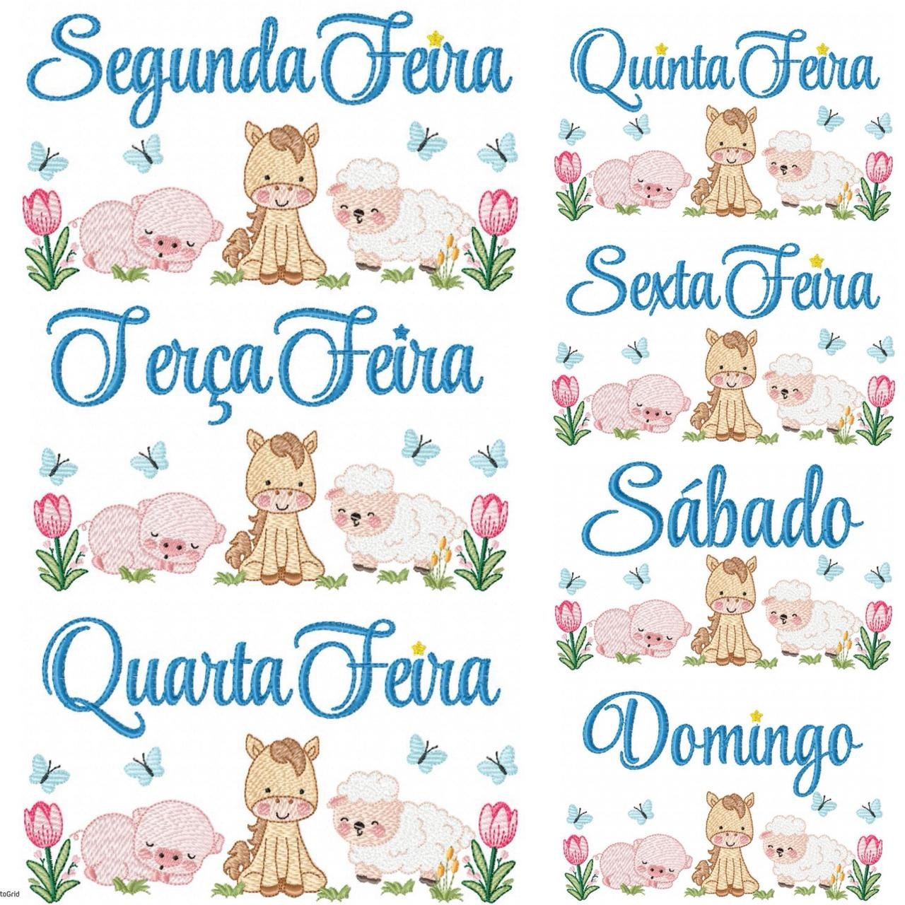 Semaninhas Fazenda Animais