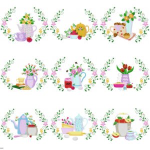 Cozinha Ramos Blules E Xicaras