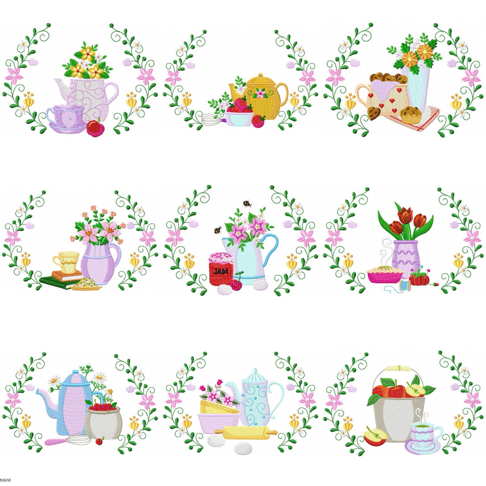 Cozinha Ramos Blules E Xicaras