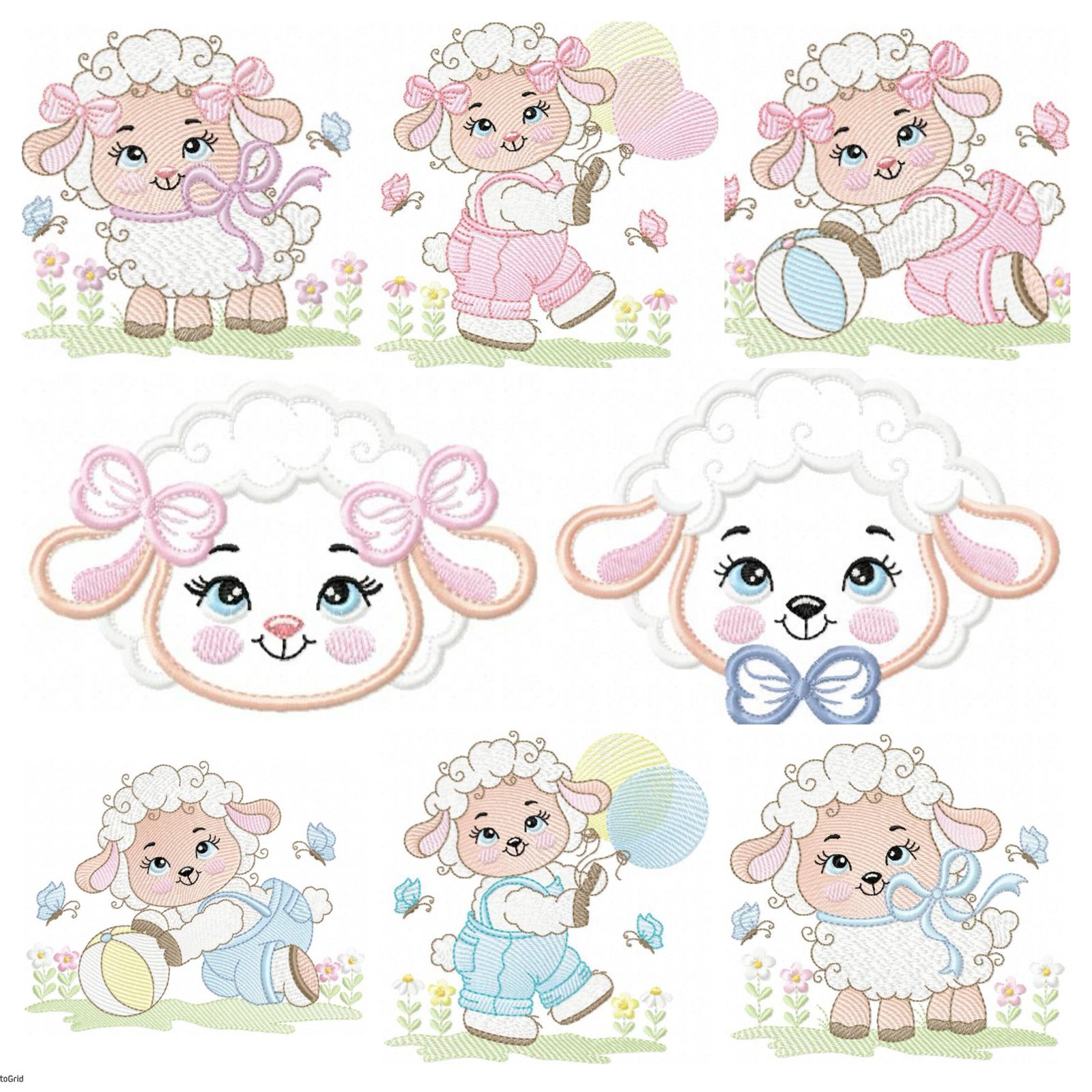 Ovelhas Menino e Menina