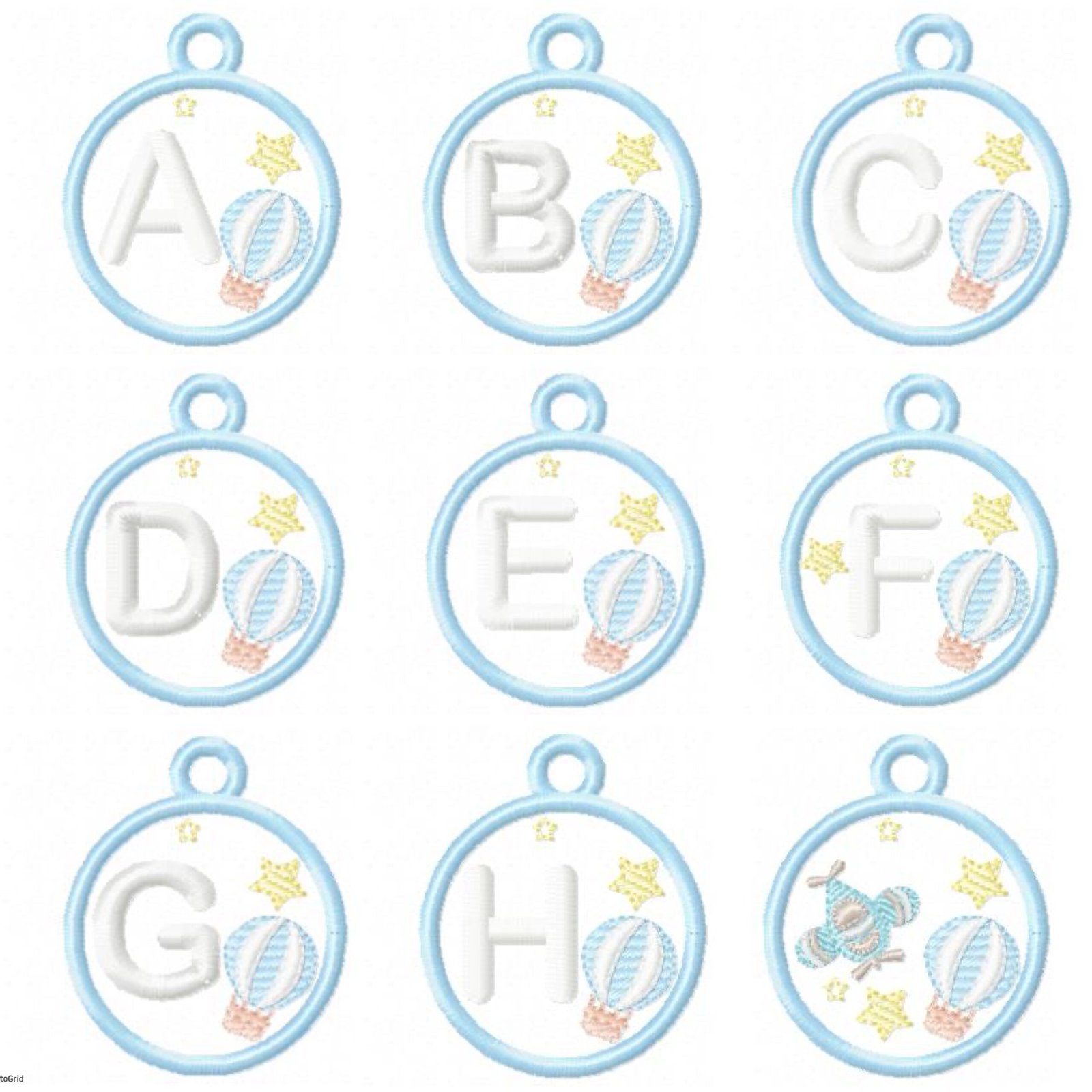 Alfabeto Chaveiro Balões