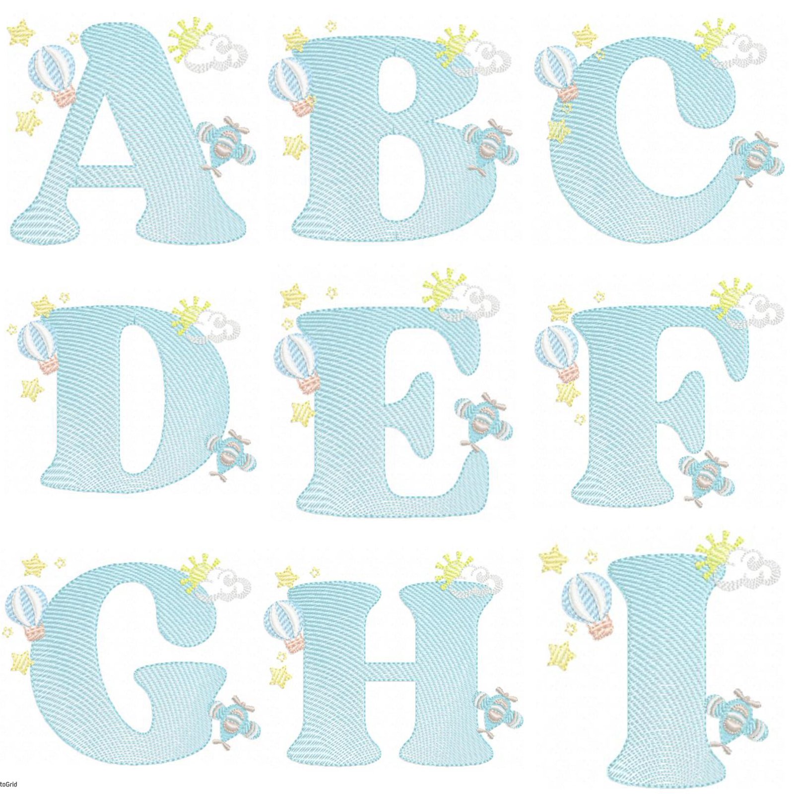 Alfabeto Chaveiro Balões - Imagem 3