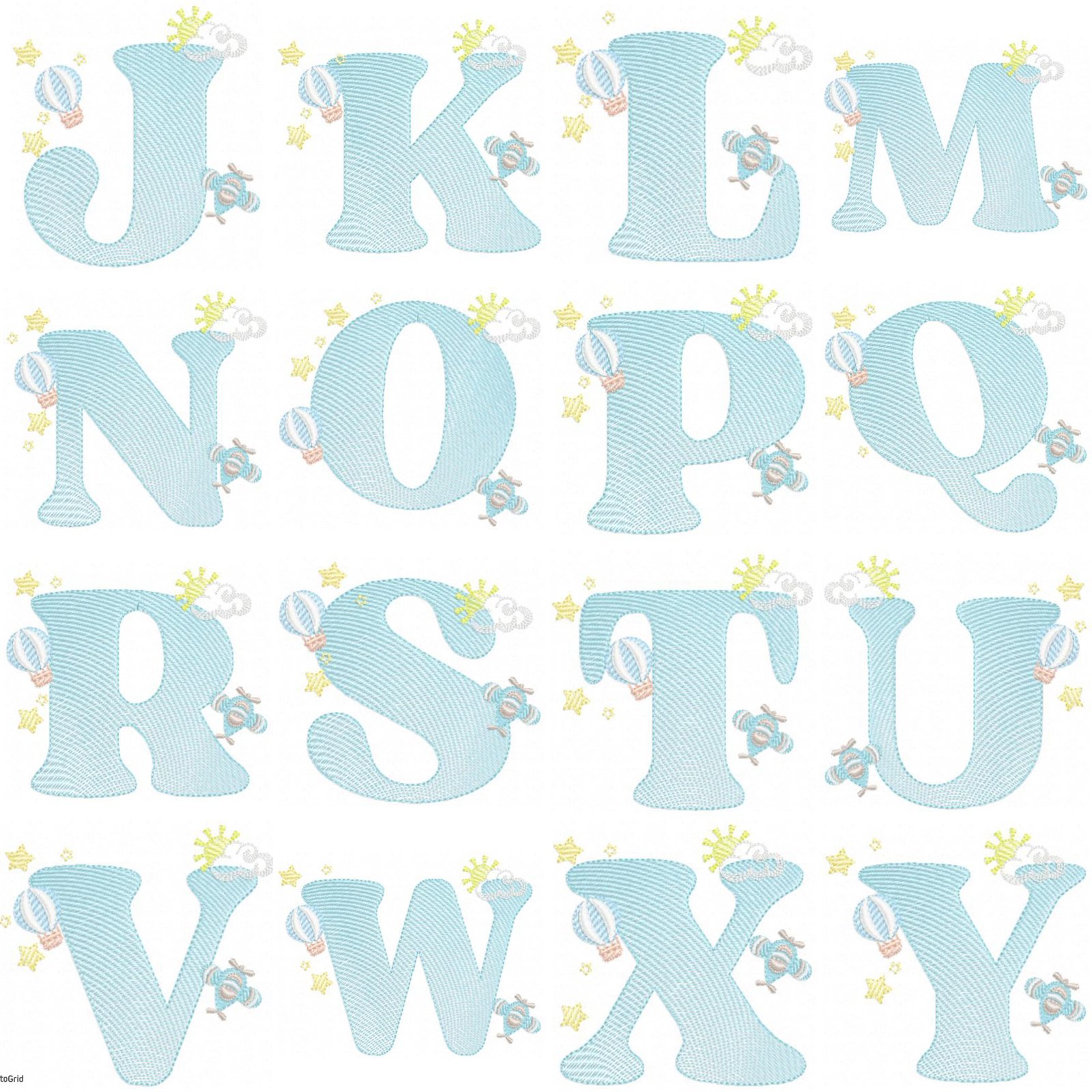 Alfabeto Chaveiro Balões - Imagem 4