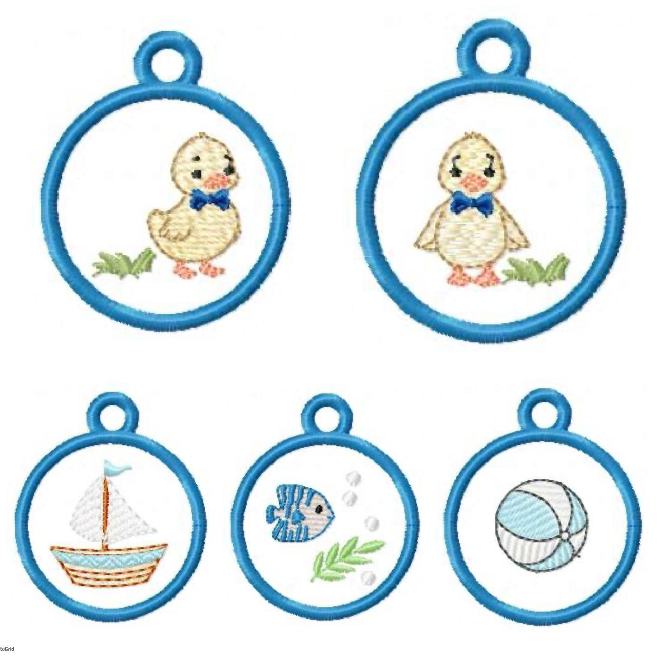 Hora do Banho Menino 13x18 + chaveiros - Imagem 2