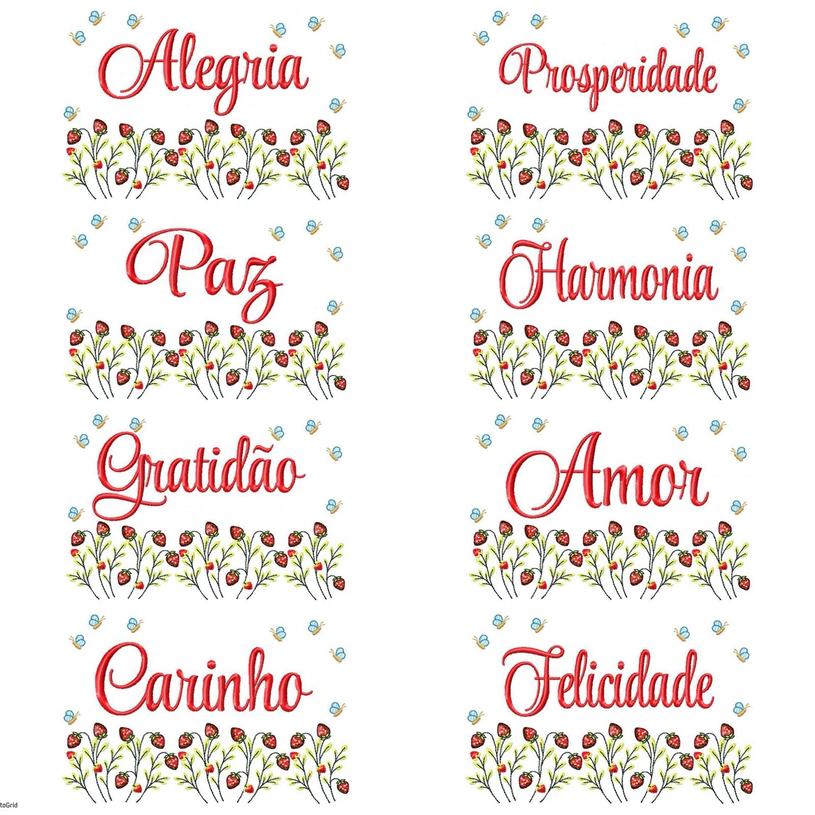 Palavras para guardanapo 13x18