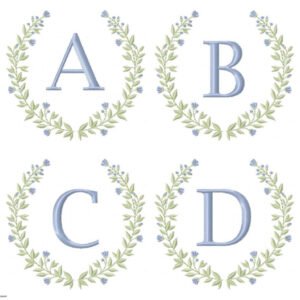 Alfabeto Raminho delicado 10x10