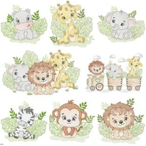 Safari Baby Meninos Folhas