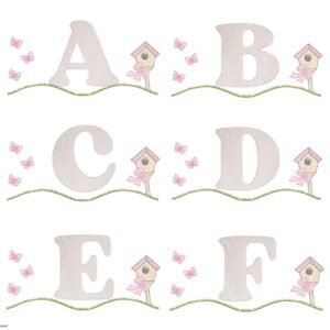 Alfabeto Jardim borboletas