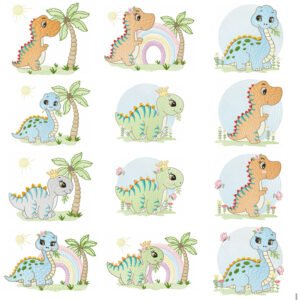 Dinossauro Menino Menina