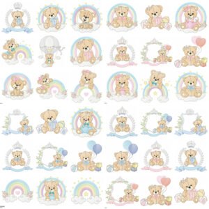 Ursinhos Brasão e balões