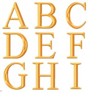 Alfabeto Letra de Forma Simples Ponto Cheio