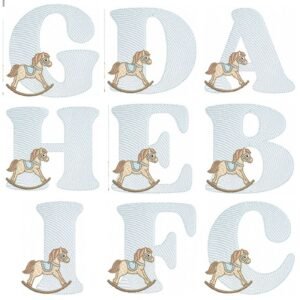 Alfabeto Cavalinhos 10x10