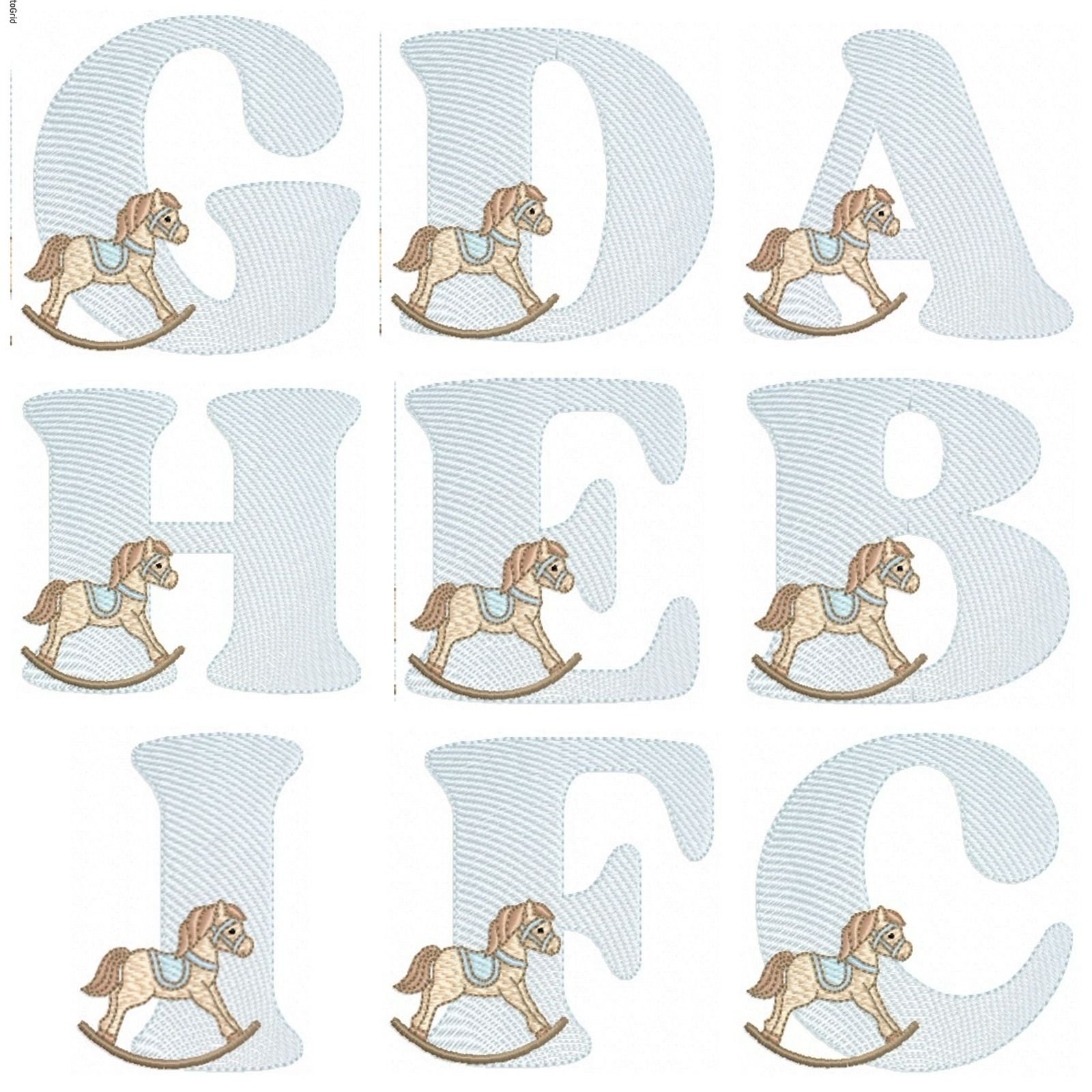 Alfabeto Cavalinhos 10x10