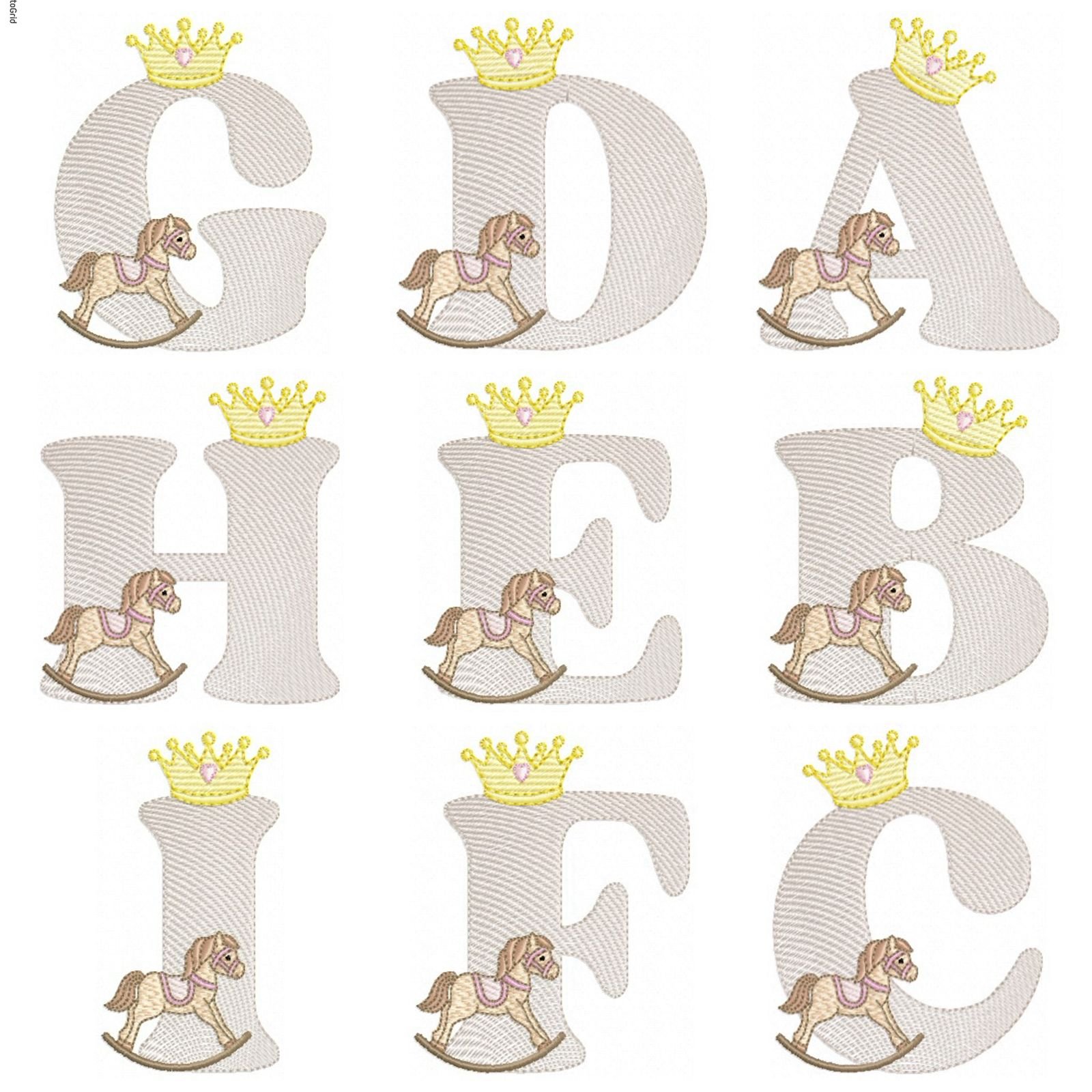 Alfabeto Ramo Cavalinho Meninas