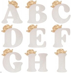 Alfabeto Festa Junina Chapéu de Palha